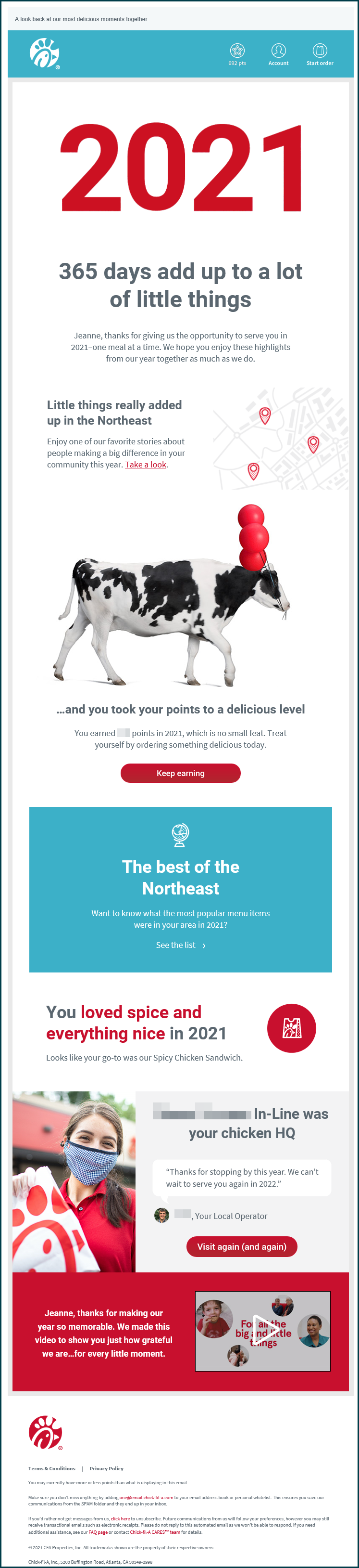 Can’t Let Go: Personalization Fail from Chick-fil-A